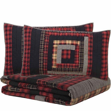 Cumberland King Quilt Set; 1-Quilt 105Wx95L w/2 Shams 21x37 VHC Brands - The Fox Decor